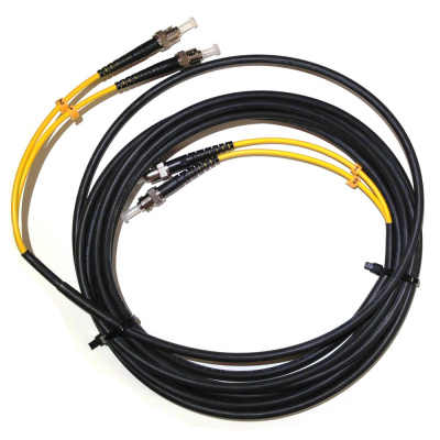 Сборка кабельная 2pc, ST/UPC-ST/UPC 9/125мкм, длина 40м, вывод 0.4м, буфер 3мм (FO-BR-9-2-1.5-NU) в бухте.